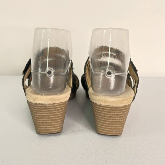 Romika Jamaica Green Leather Wedge Sandals - Picture 4 of 7